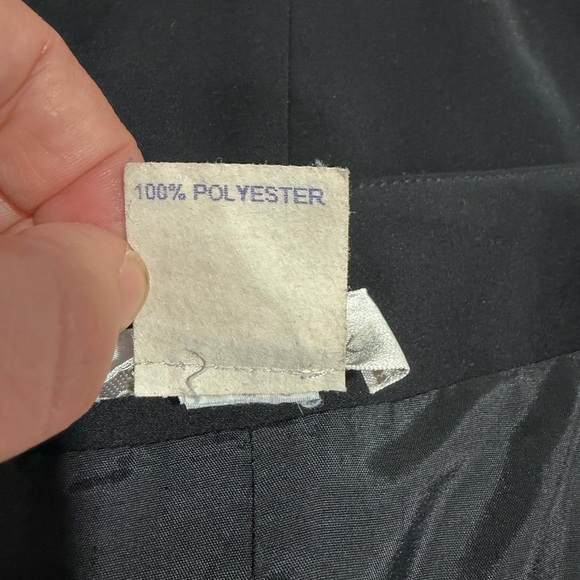 Vintage Jones New York Classic Black Mini Skirt Preppy Office Core - Picture 8 of 8